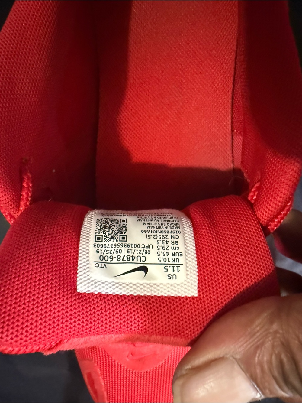 Nike Red Men's air max 200 university red Air-Cushion Sneakers - Picture 7 of 7